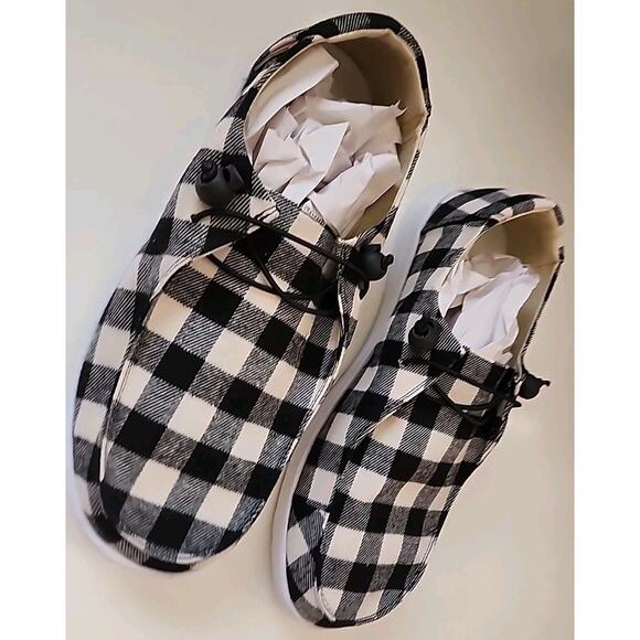 New Corky's Plaid Slip On She Womens Size 11. - Picture 2 of 4